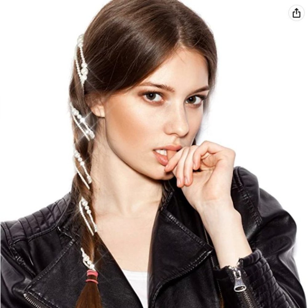 NEW Sparkling Bling Swarovski Crystal Rhinestone & Pearl Hair Accessorie… - Picture 9 of 14